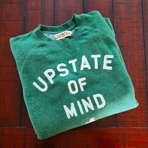 Compas Upstate of Mind New York Green Crewneck Sweatshirt